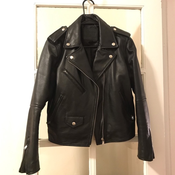 Levi’s Leather Moto Jacket - Picture 4 of 7